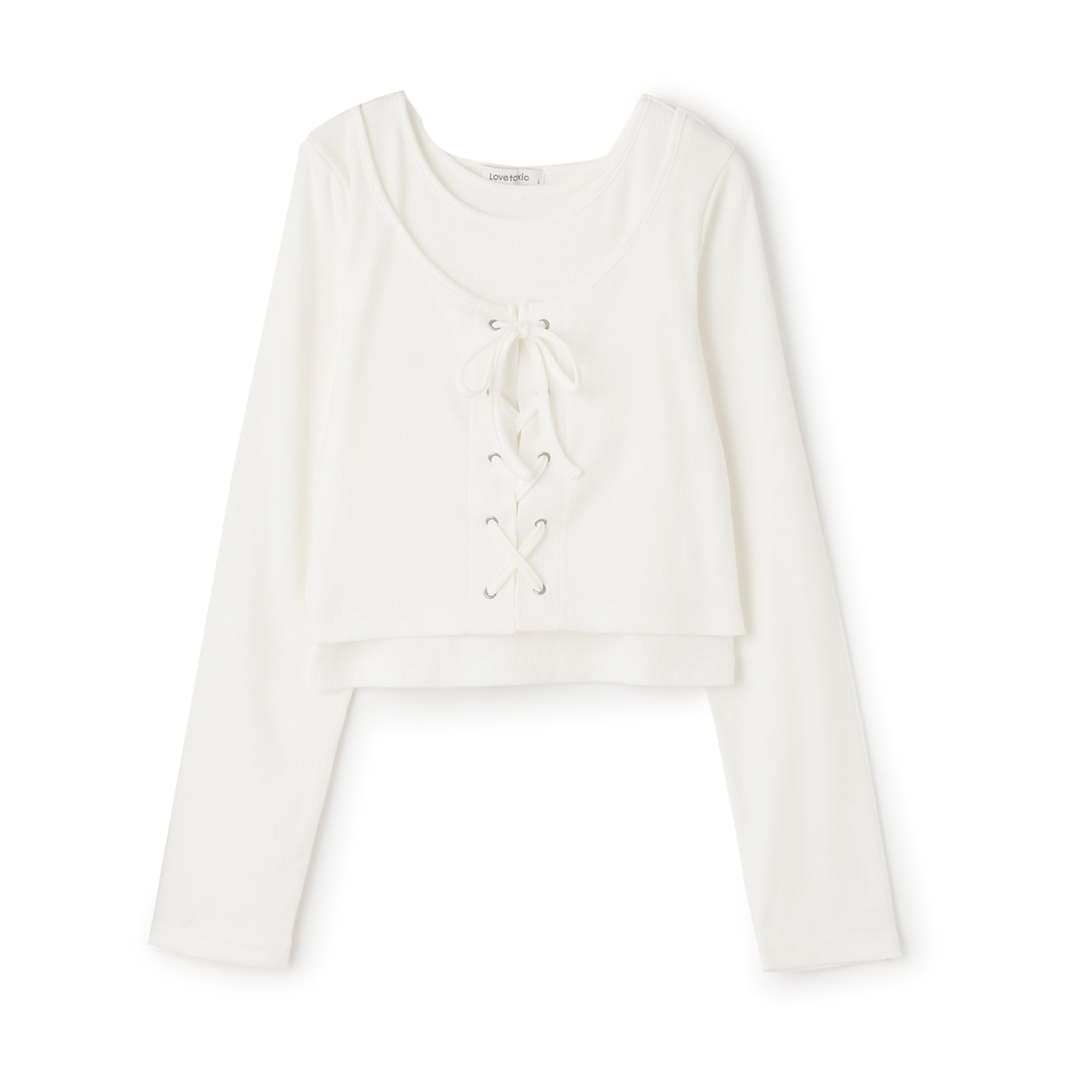 レースアップ長袖TシャツSET