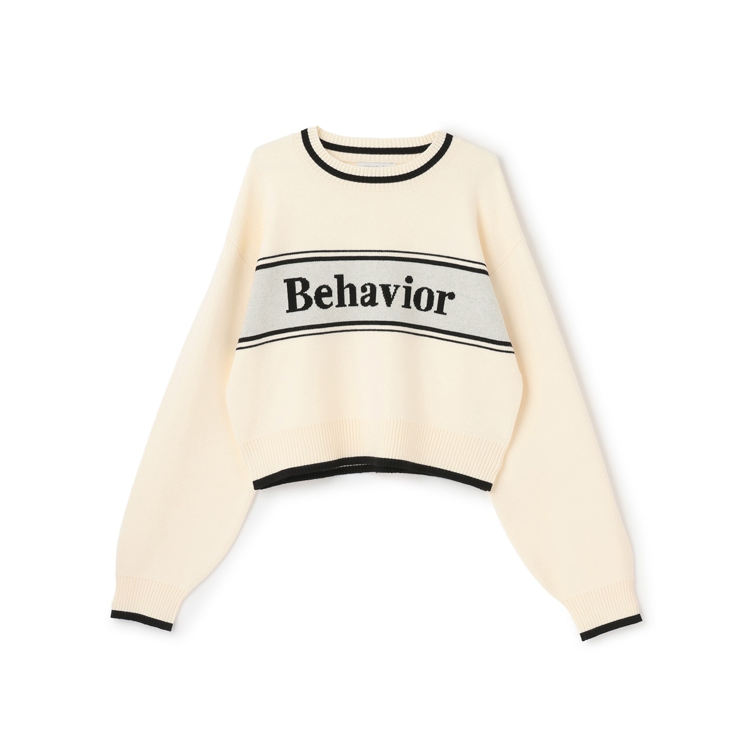 ロゴジャガードモチモチニット