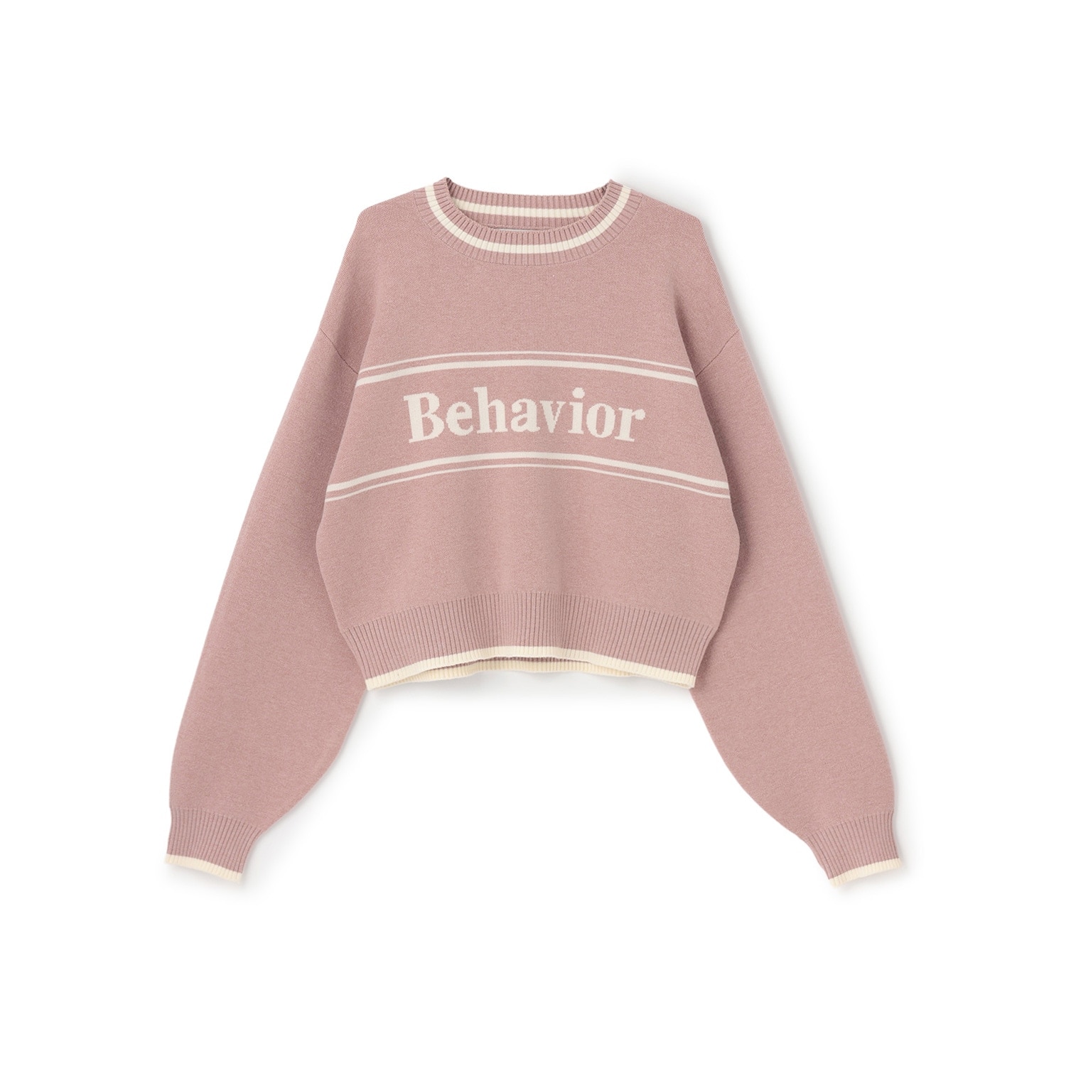 ロゴジャガードモチモチニット