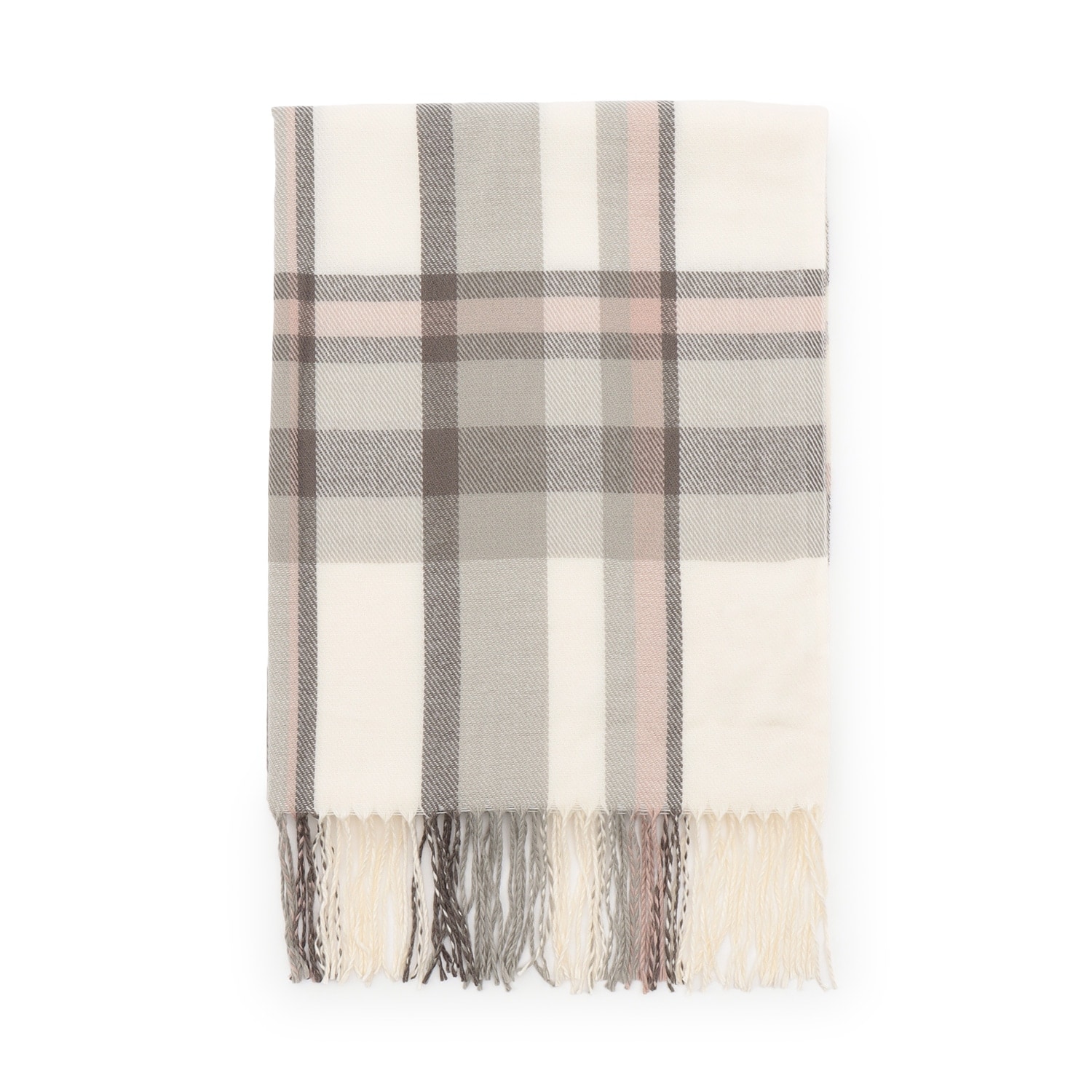 チェックマフラー