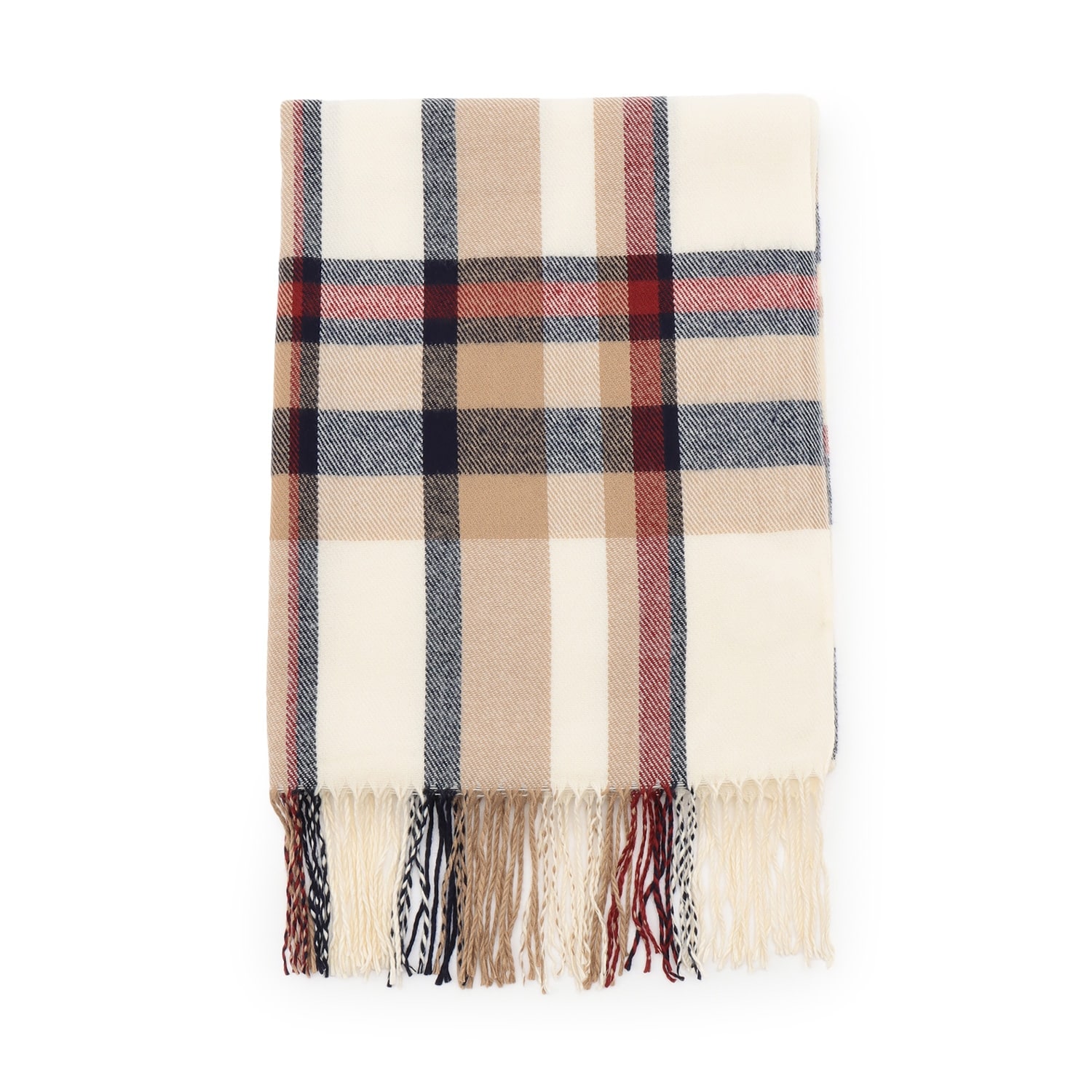 チェックマフラー