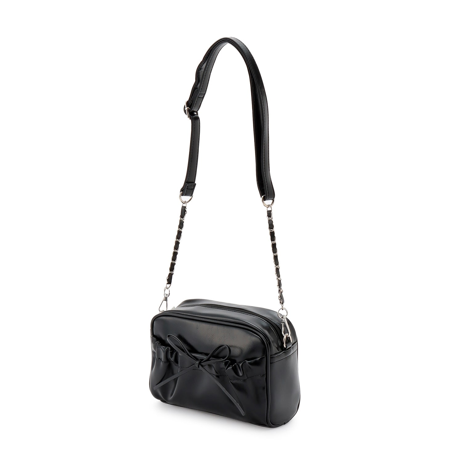 ギャザーポケットリボンショルダー