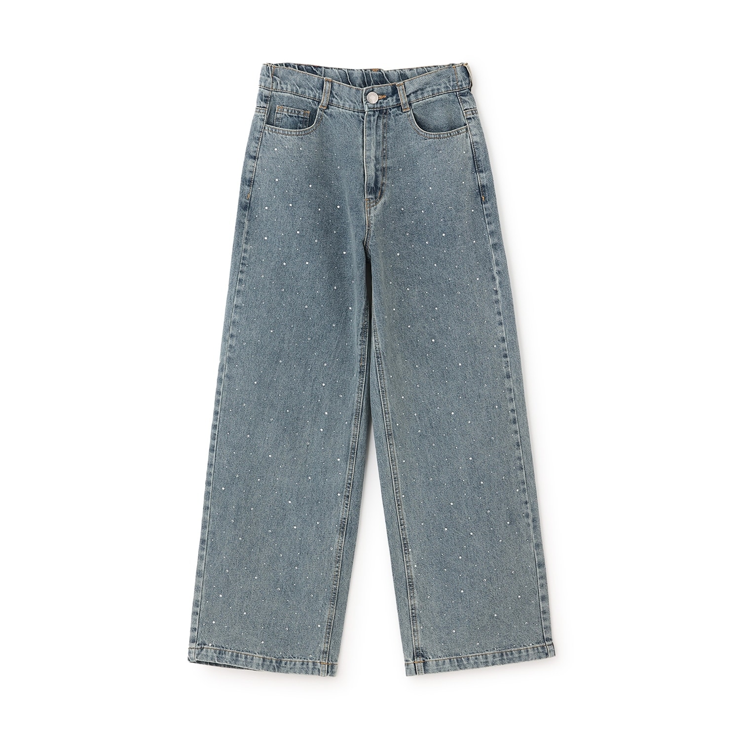 オシャ映えストーンデニムパンツ