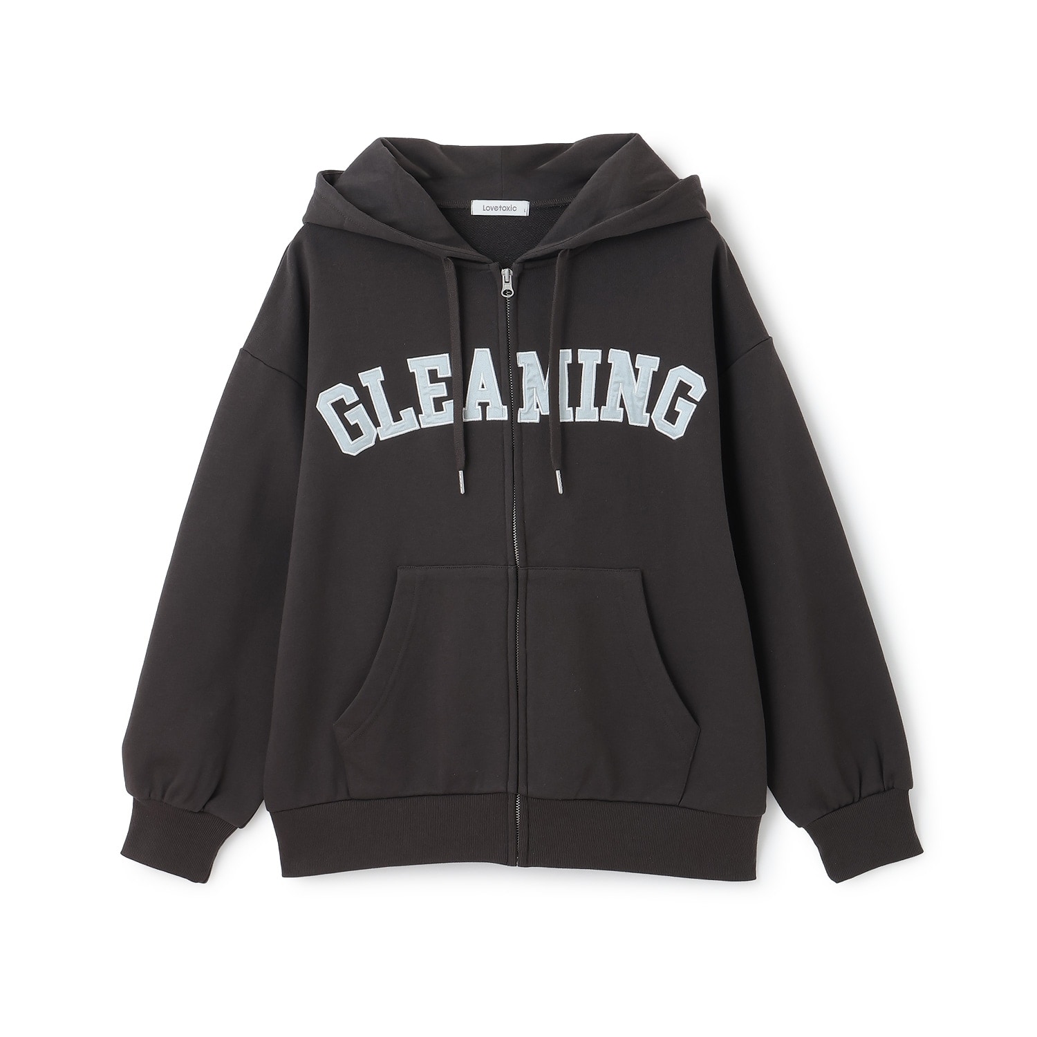 ロゴアップリケルーズジップパーカ