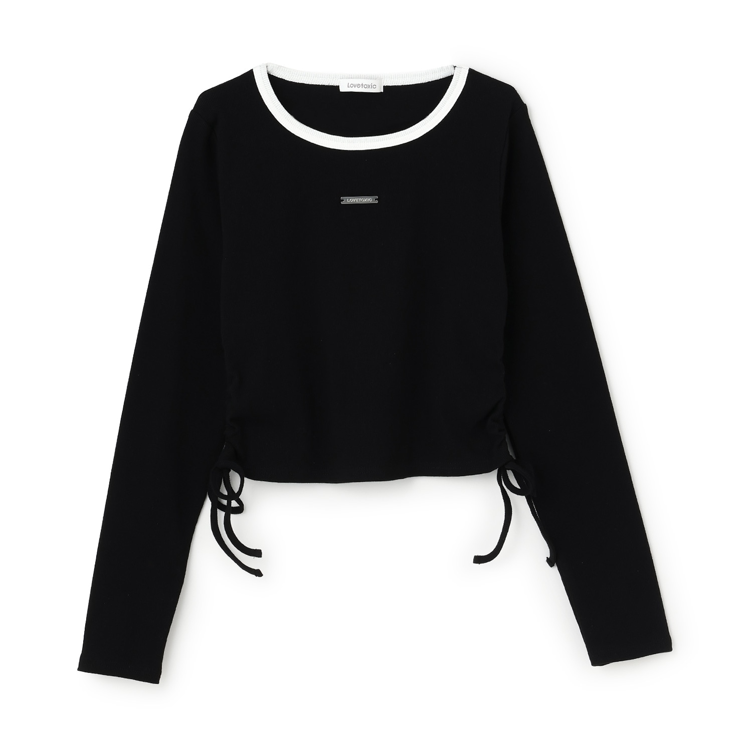 ドロストクロップドテレコ長袖T