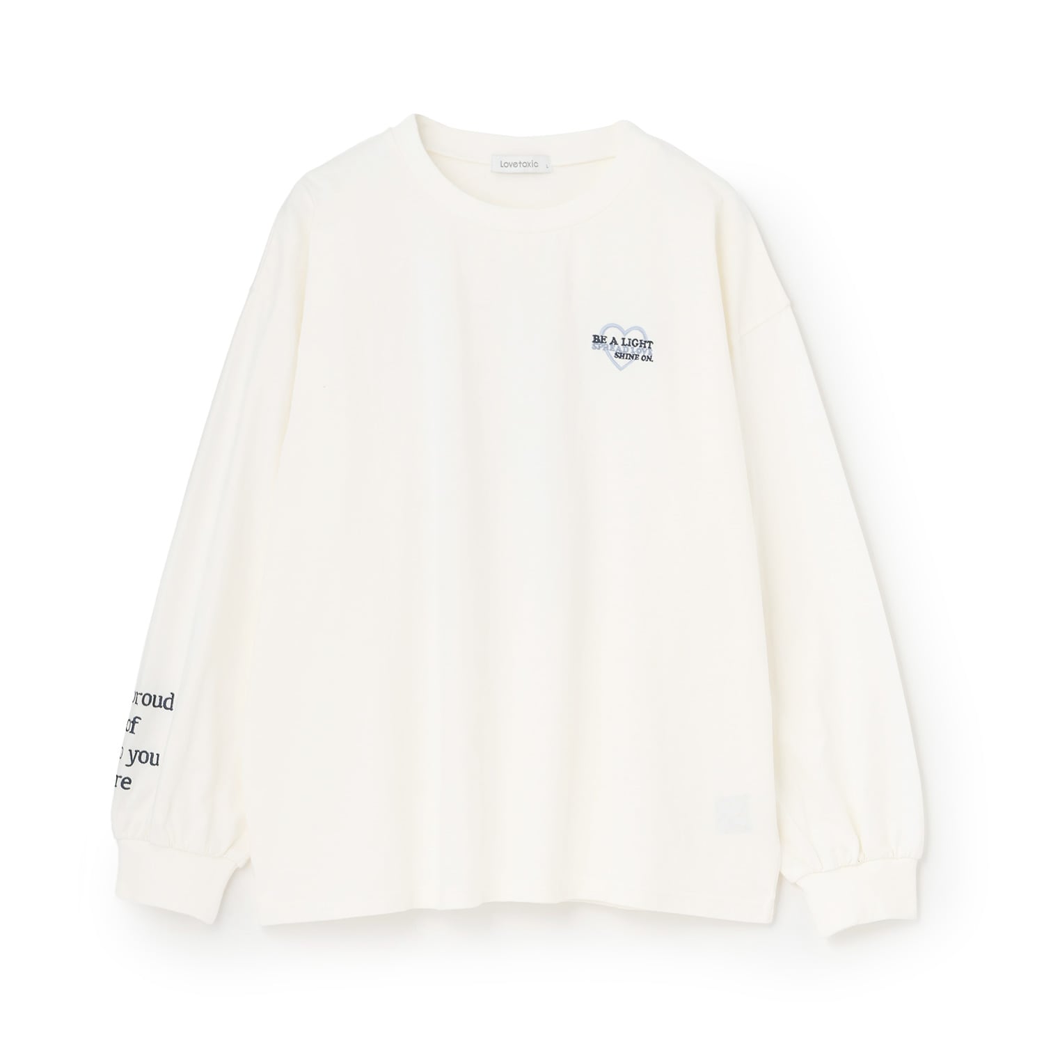 【綿100%】バックロゴカラー長袖T