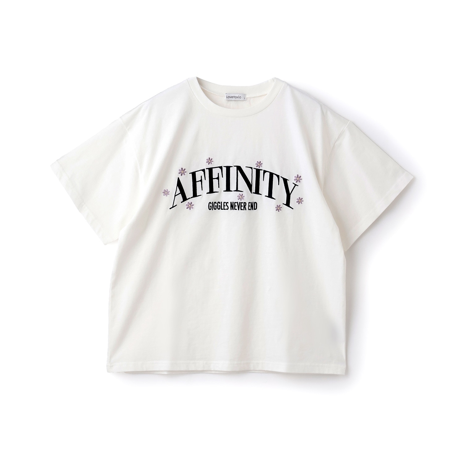 【綿100%】カレッジフラワー半袖T