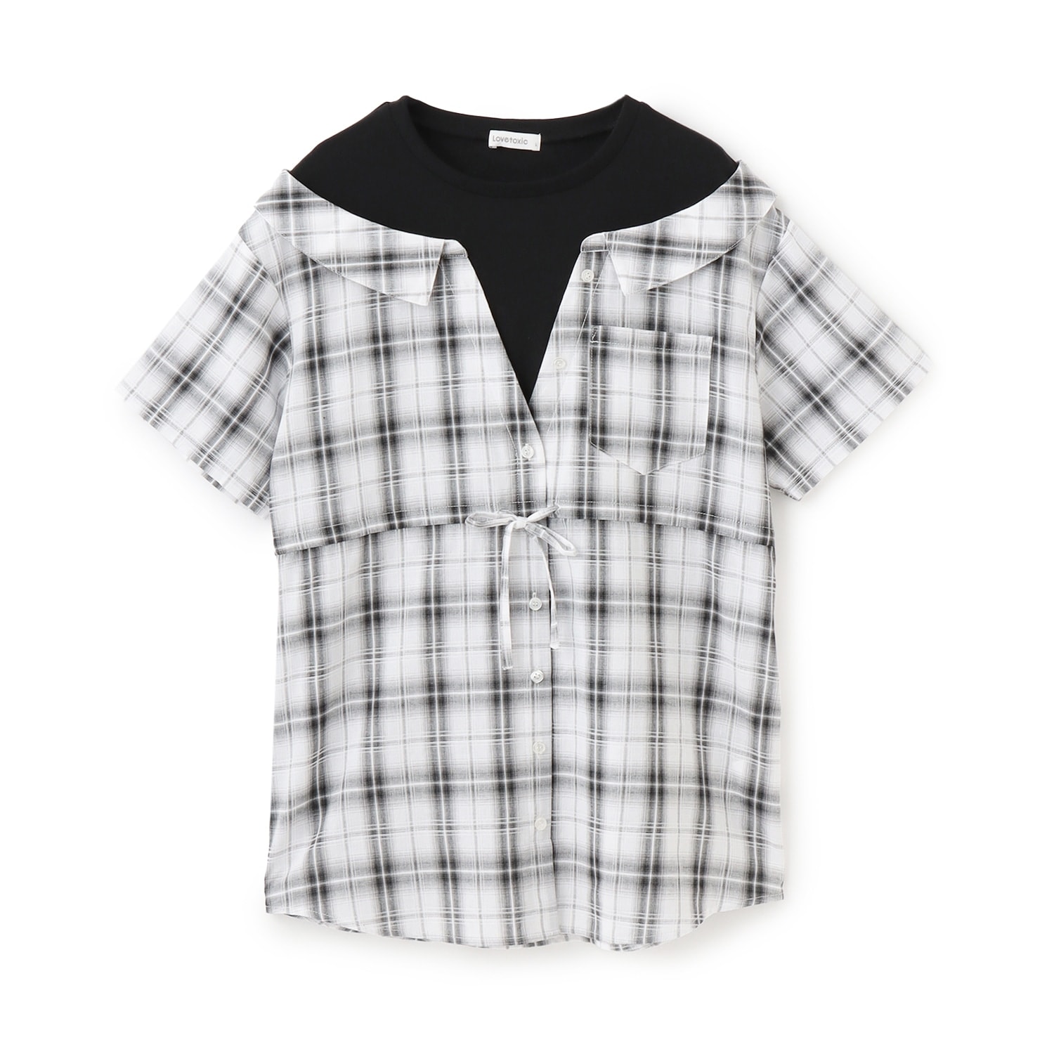 シャツドッキングプルチュニックワンピ