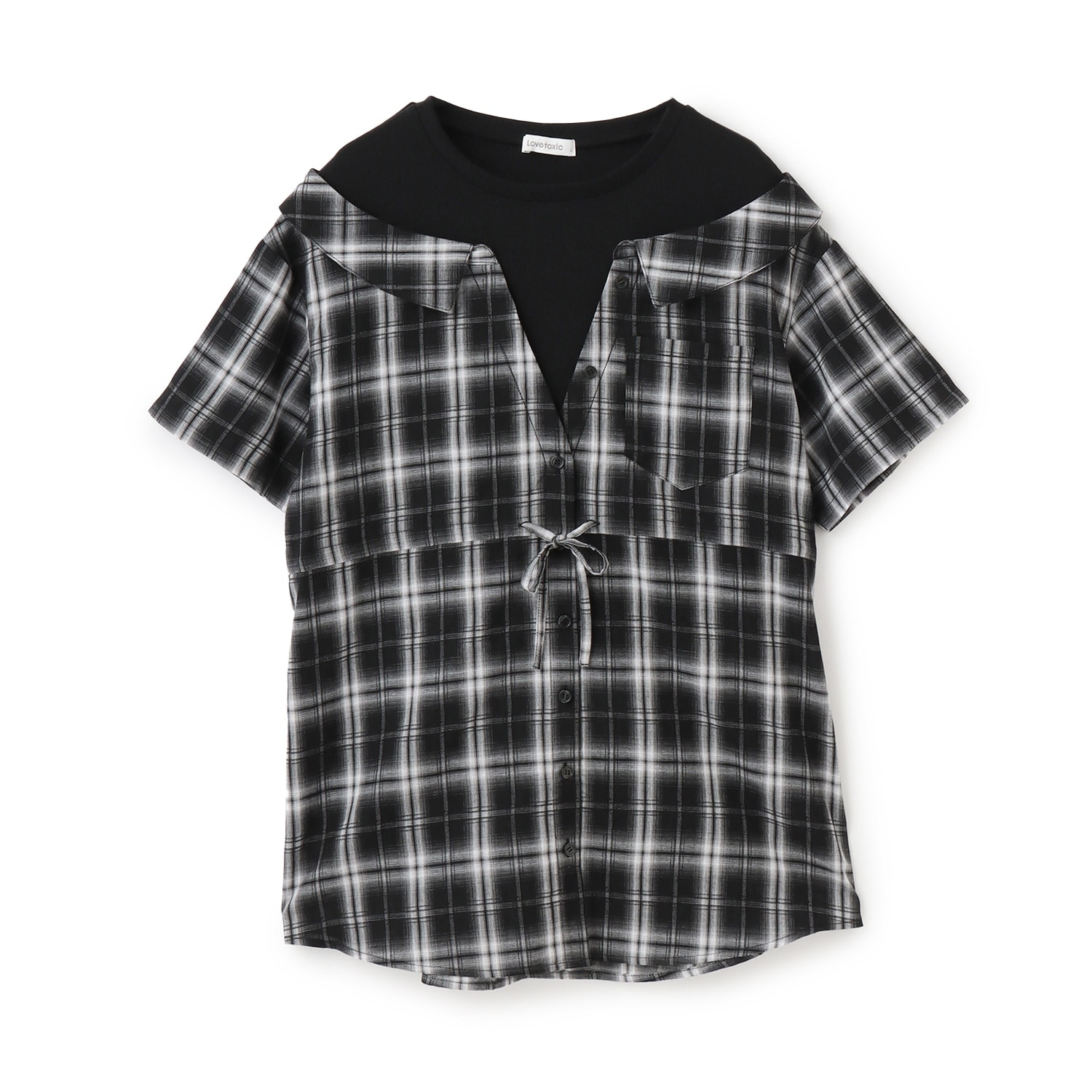 シャツドッキングプルチュニックワンピ