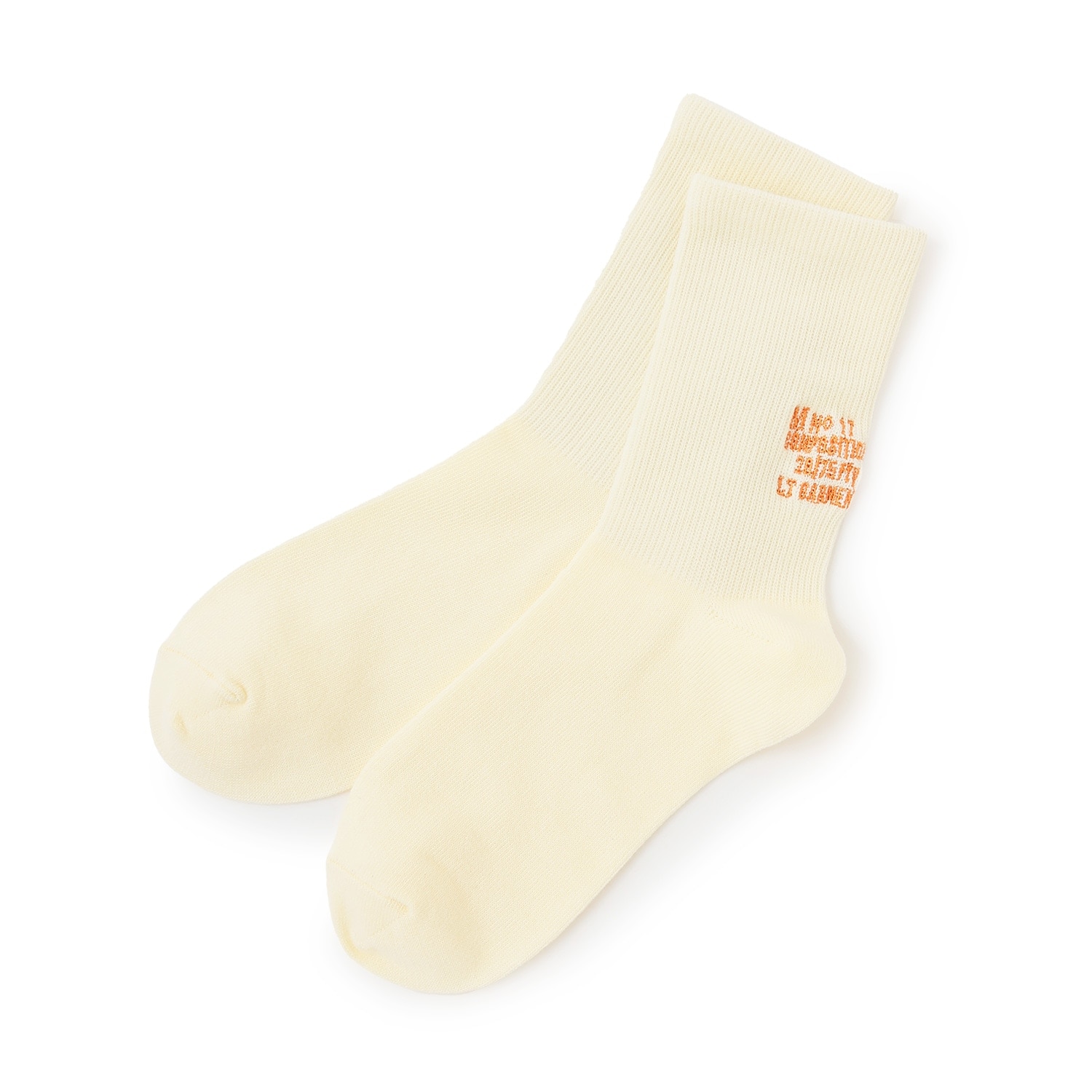 バックロゴクルーソックス