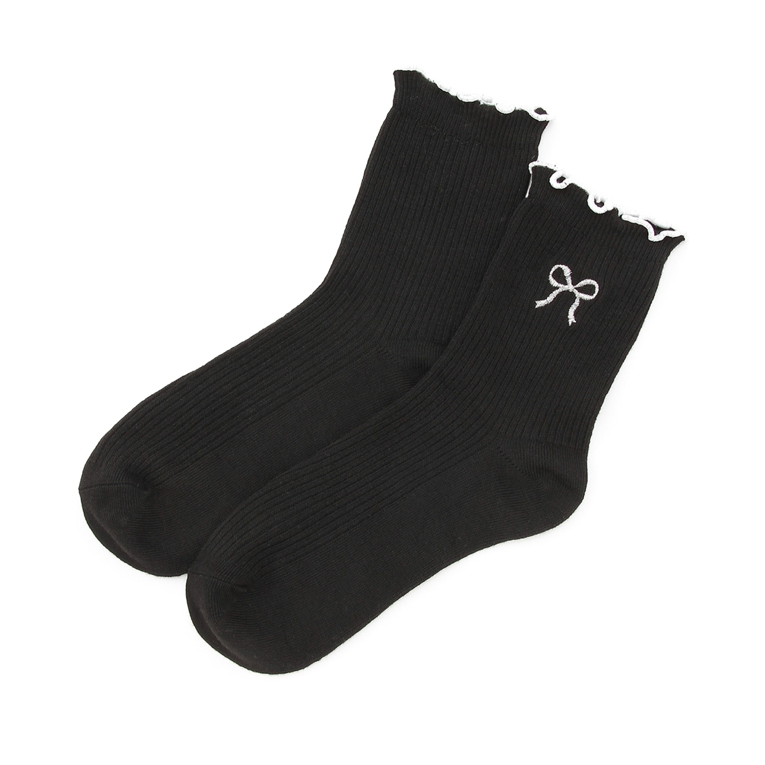 バイカラーメロークルーソックス