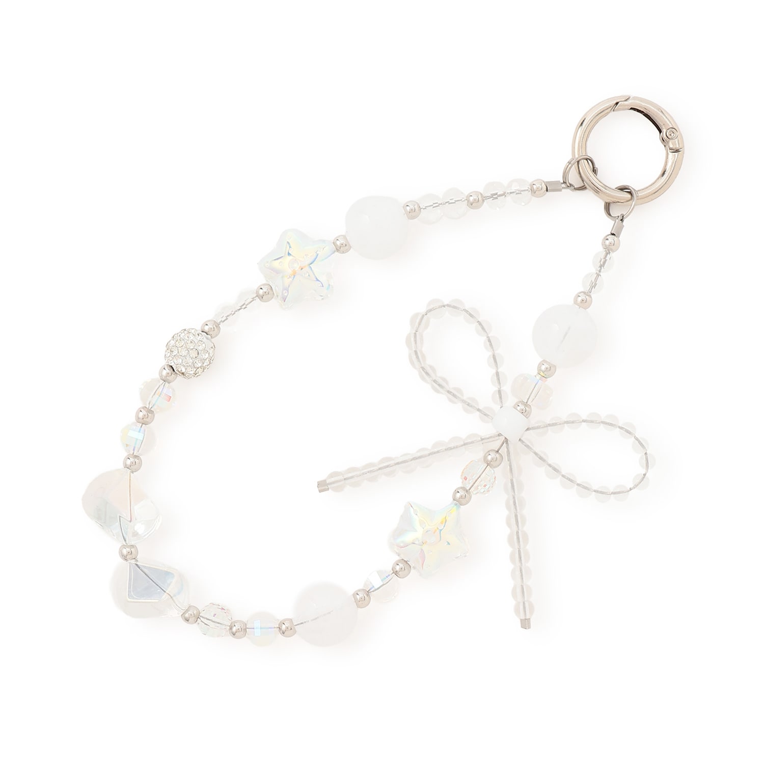 リボンビーズストラップ