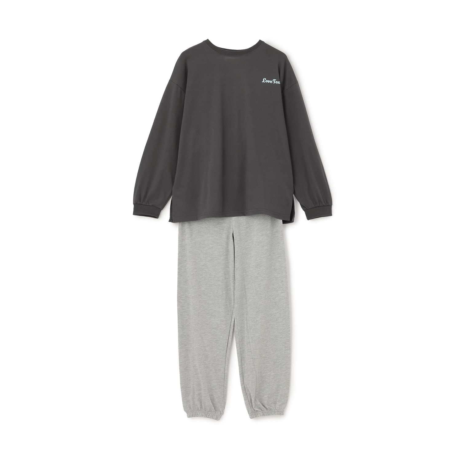 サガラ刺しゅうプリント長袖セットアップ