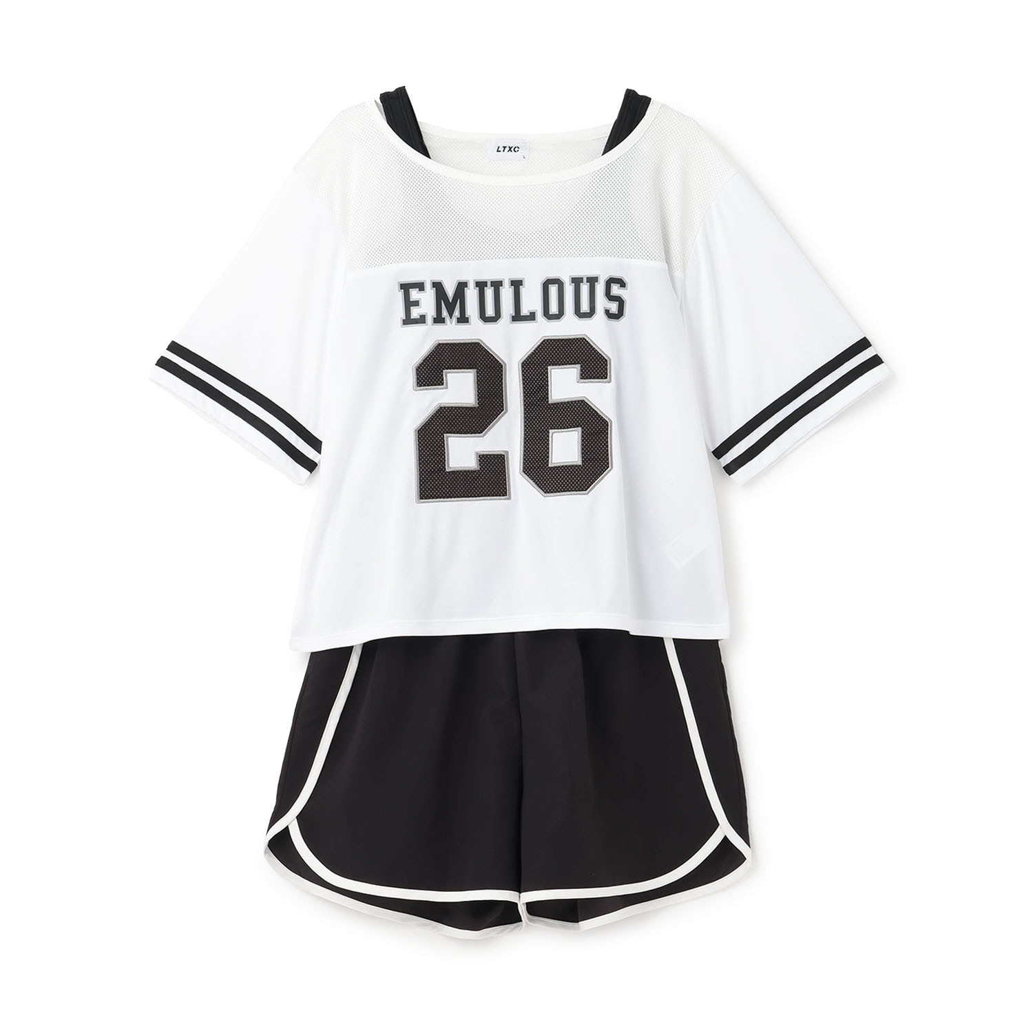 ナンバーメッシュ4点セット水着