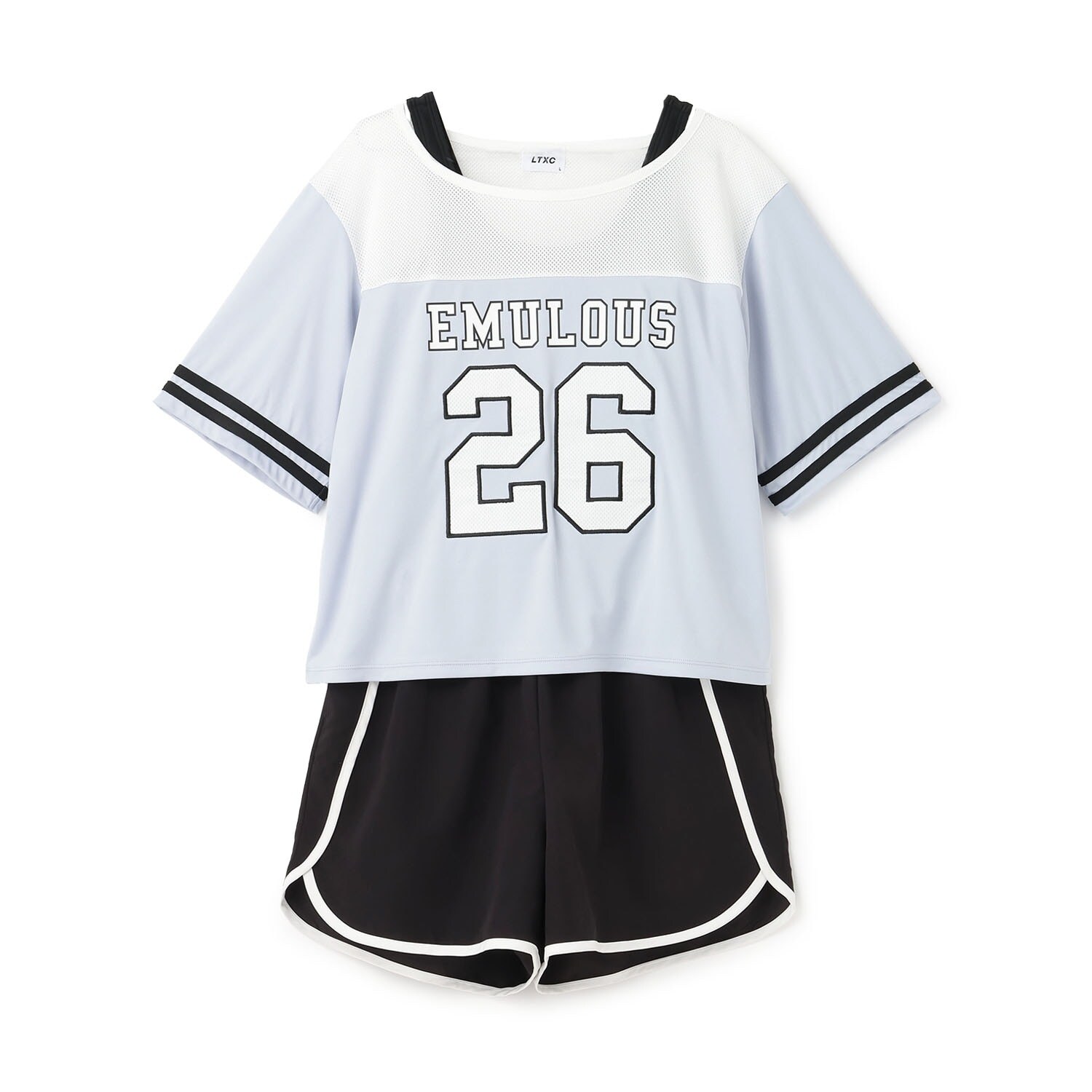 ナンバーメッシュ4点セット水着