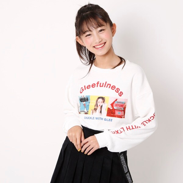 Narumiya Online ナルミヤ オンラインの公式通販サイトガーリーグラフィック裏毛トレーナー S 140 オフ ホワイト ジュニア