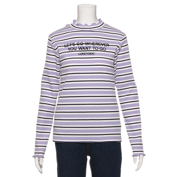 マルチボーダーテレコTシャツ