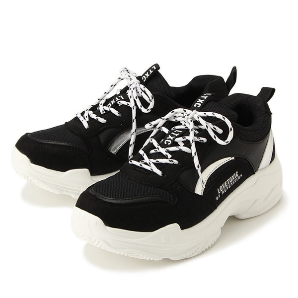 合皮ダッドスニーカー