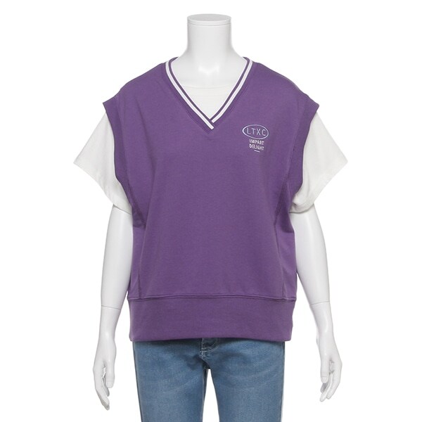 ベストレイヤード風Tシャツ