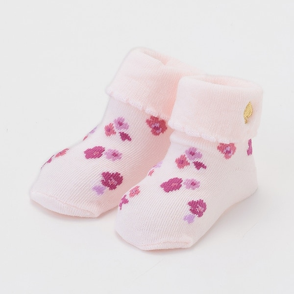 フローラルカップソックス