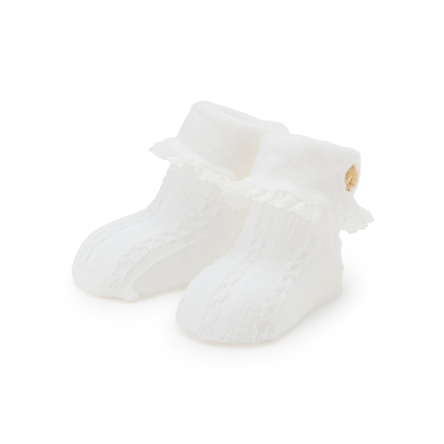 レース折り返しカップソックス