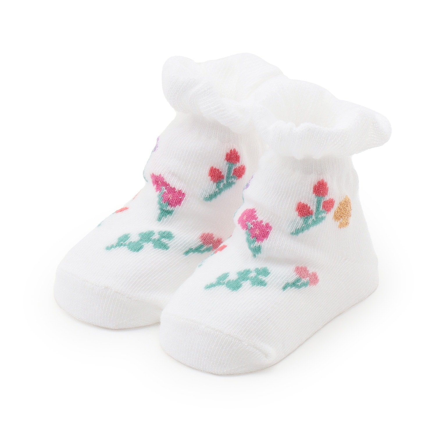 フルーツベアリングフローラルカップソックス