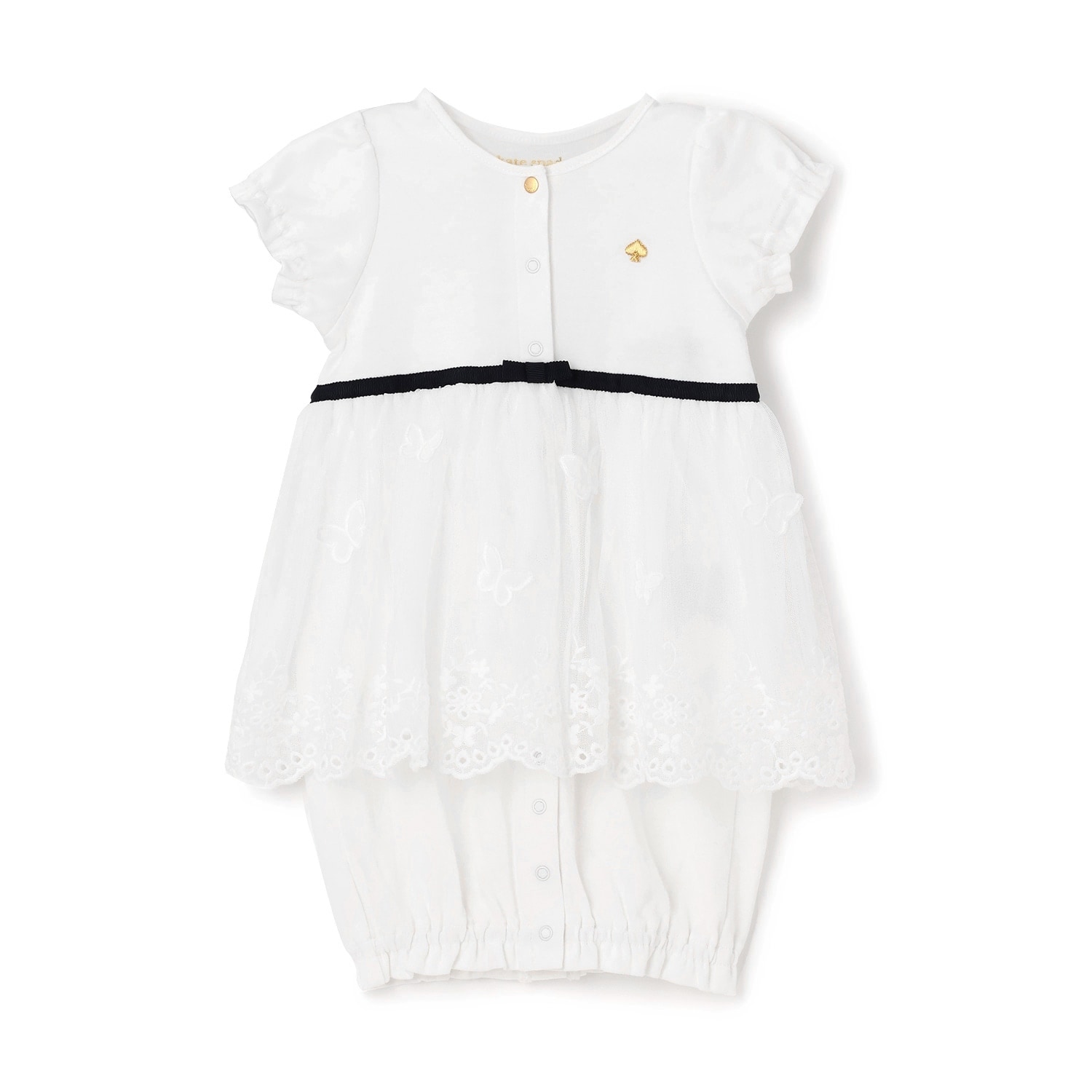 バタフライエンブロイダリーショート2wayオール