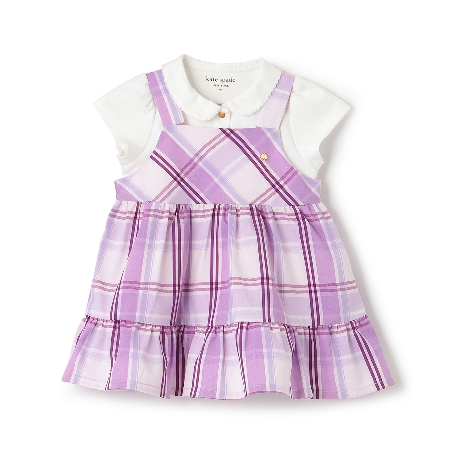 チェックジャンパースカート＆トップスセット