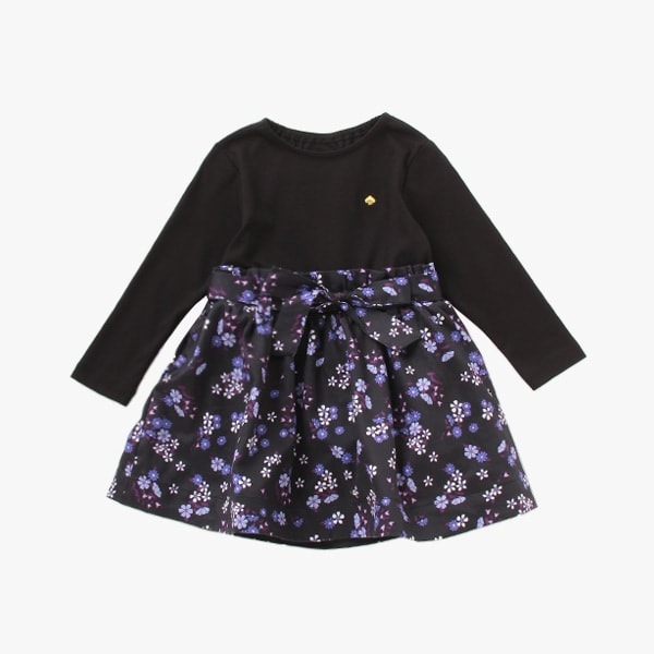 トドラー  スモールフラワーズミックスメディアドレス