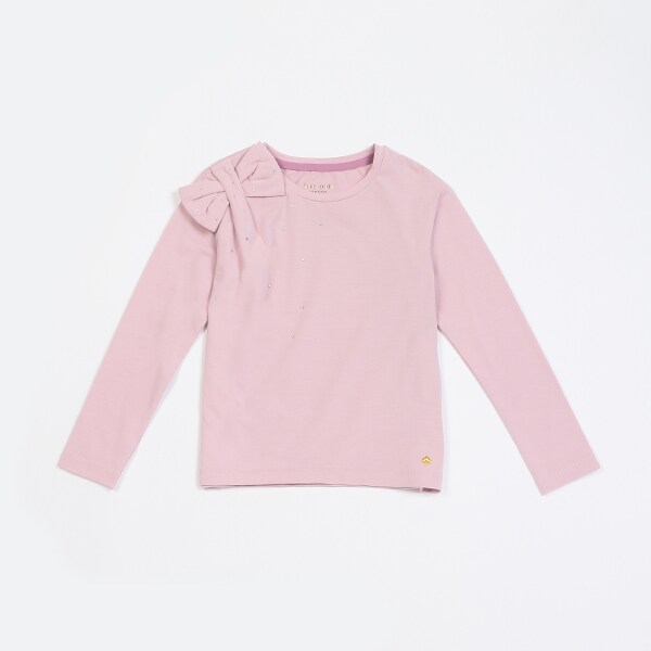 トドラー ボウ長袖Tシャツ