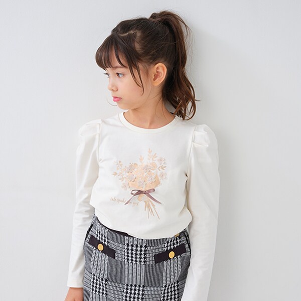 トドラー フローラルブーケ長袖Tシャツ