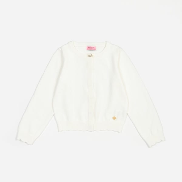 トドラー ボウビジューカーディガン