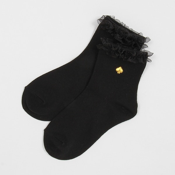 トドラー オーガンジーラッフルソックス【日本製】