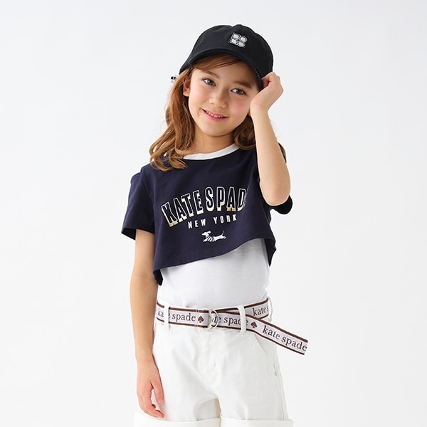 トドラー ジャンピングドッグTシャツ&キャミソールセット(120cm 紺  