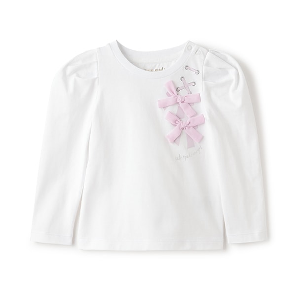トドラー ボウ長袖Tシャツ