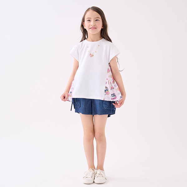 トドラー サイドポケットデニムショートパンツ(110cm 紺