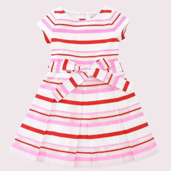 TODDLERS' MULTI STRIPE DRESS