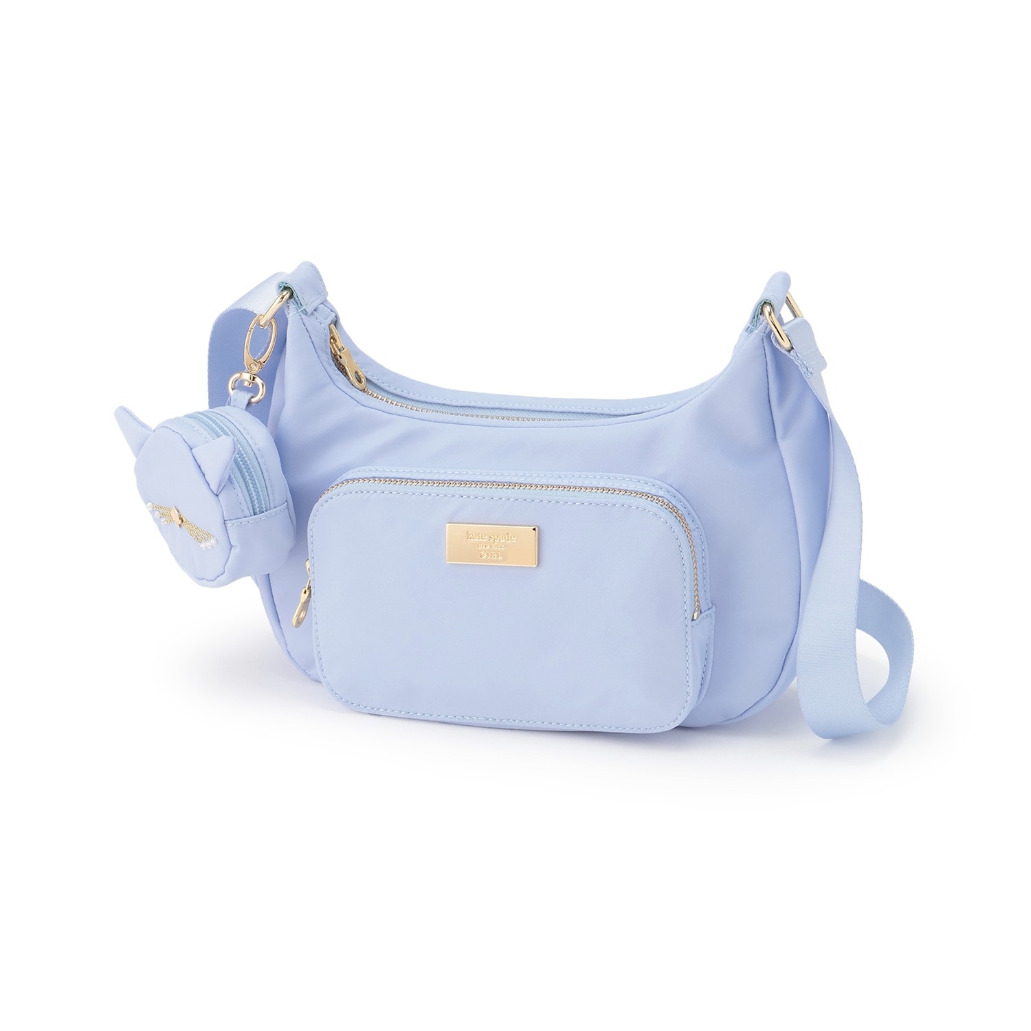 キャットポーチつきクロスボディバッグ