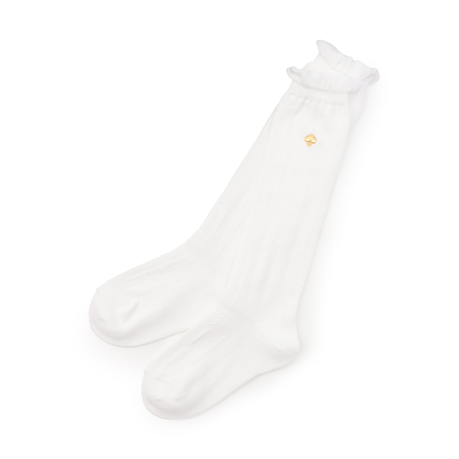 透かし編みハイソックス