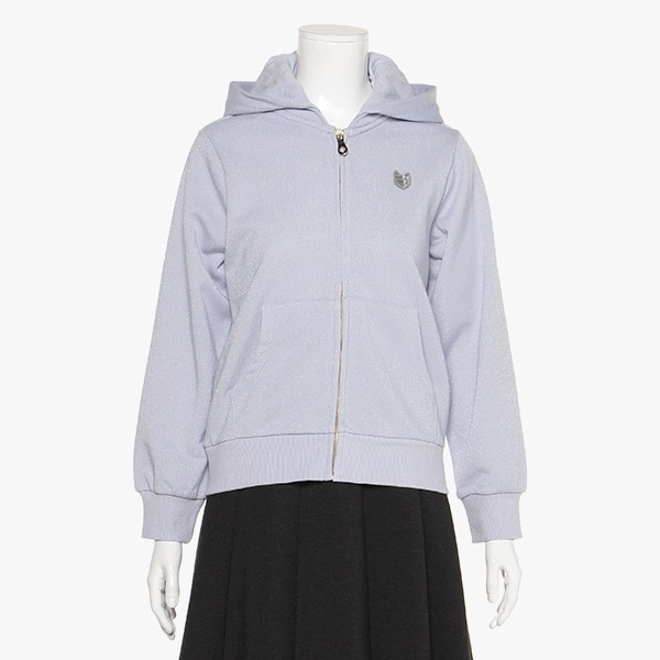 ガールズ ルレックスジップパーカ