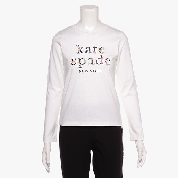 ガールズ フラワーロゴTシャツ