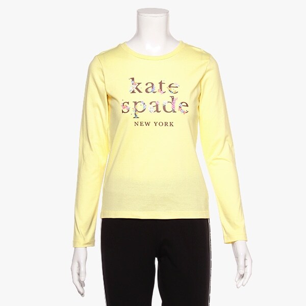 ガールズ フラワーロゴTシャツ