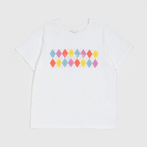 ガールズ アーガイルTシャツ