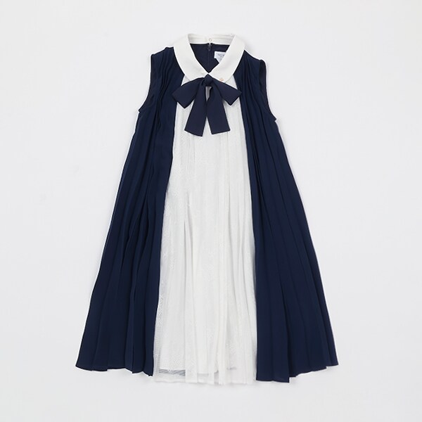 新品　ケイトスペードキッズ　Aライン　プリーツ　ワンピース レースカラーワンピース | KATE SPADE NEW YORK (Baby&Kids