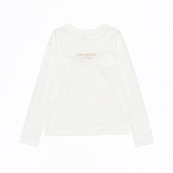 ガールズ ベーシックロゴ長袖Tシャツ(140cm 黒): ジュニア