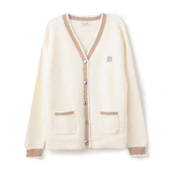 ガールズ ラインカーディガン(L(150-160cm) サックス): ジュニア
