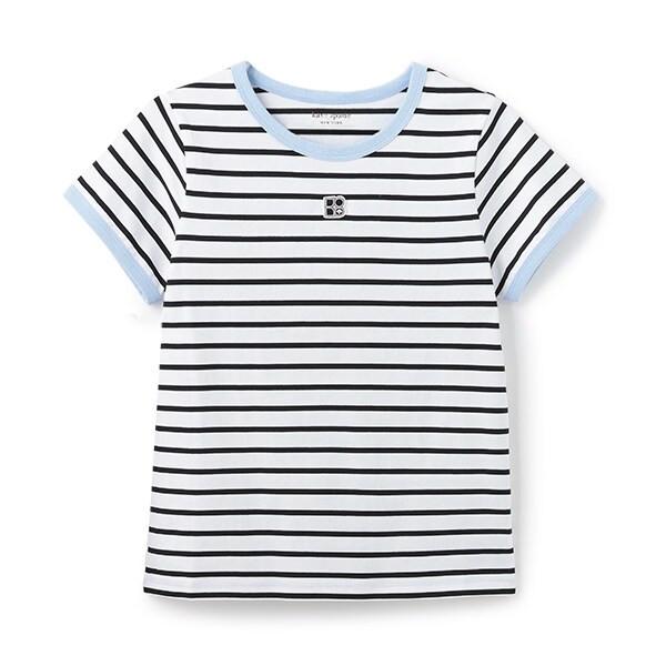 ガールズ ストライプTシャツ