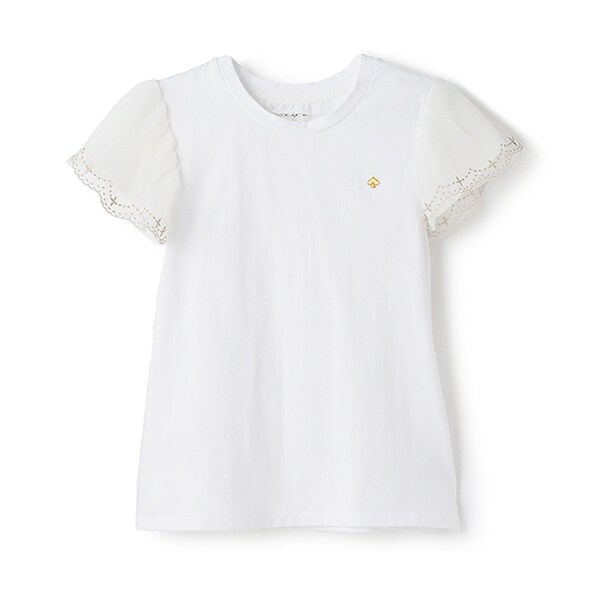 ガールズ チュールスリーブTシャツ