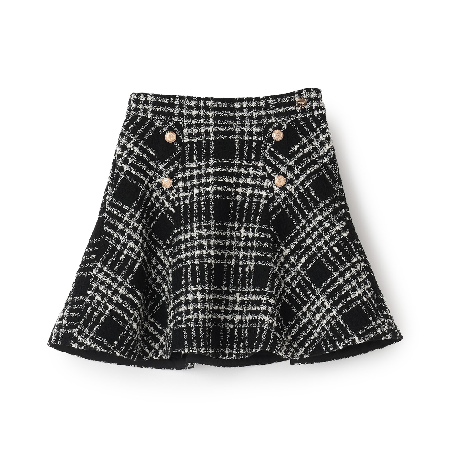 ツイードフレアスカート