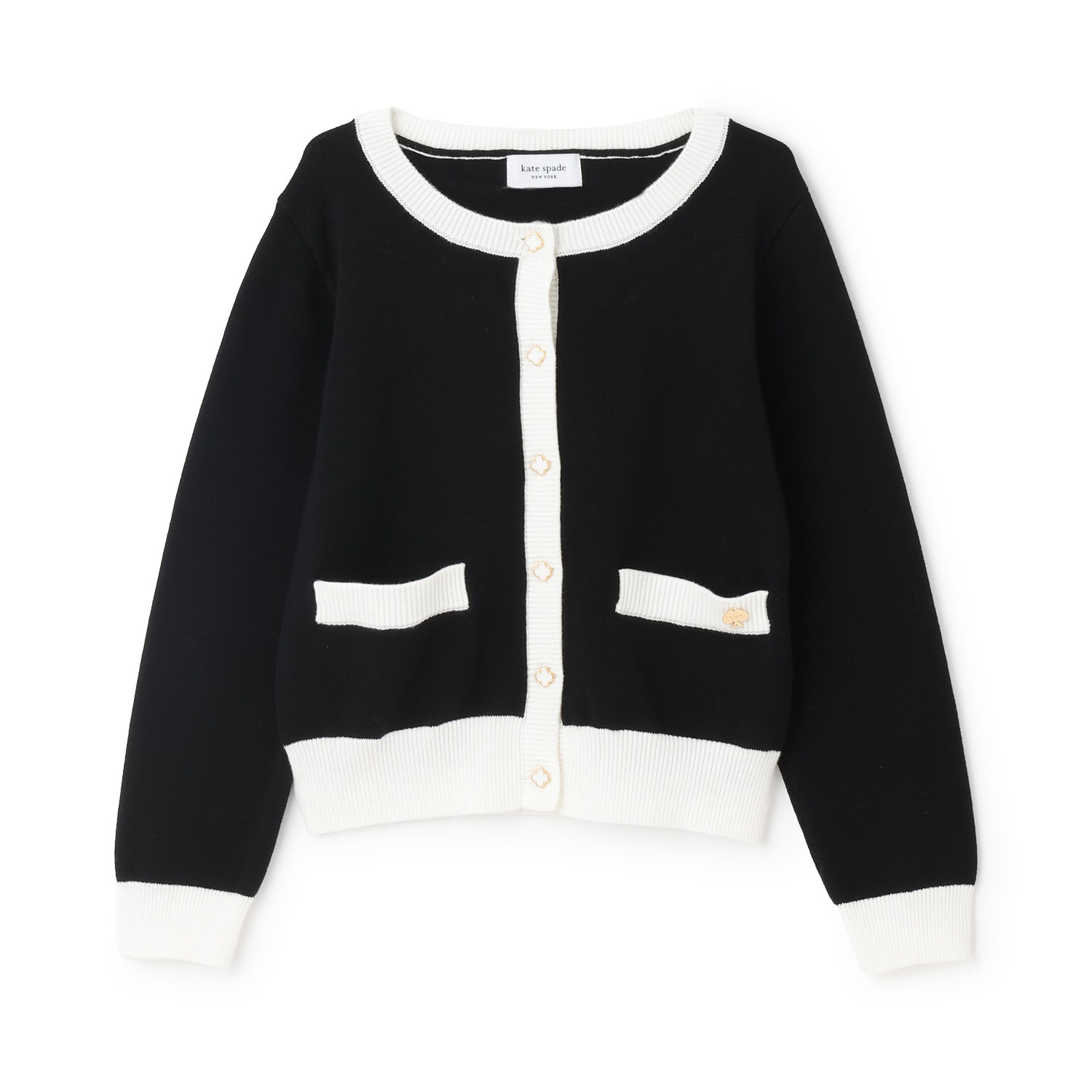 バイカラーカーディガン